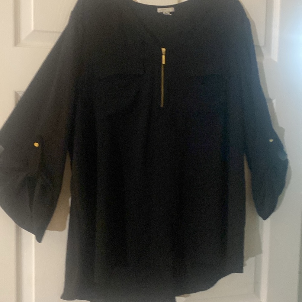 Talbots 98% Cotton 2% Beautiful Black Machine wash cold tumble dry low. size 20.